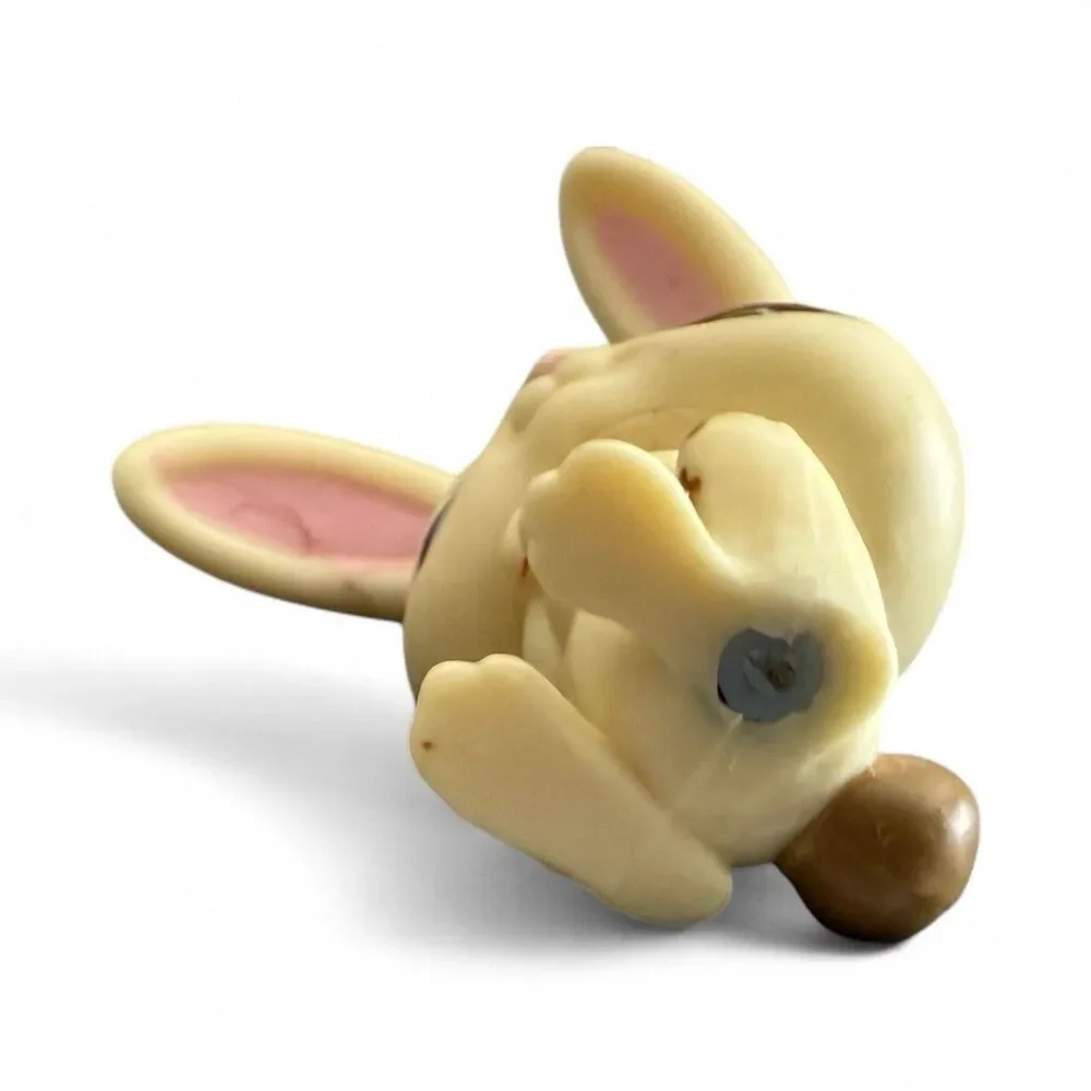 Littlest Pet Shop LPS‎ #582 Tan Cream Brown Bunny Rabbit Flower Eyes Authentic